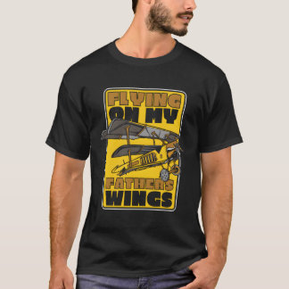 Camiseta Aviador Padre Aviador Avião Avião Voador Avião Voa
