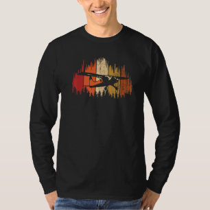 Camiseta Aviador-Piloto Aviador em Retro Florestal