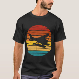 Camiseta Aviador Sunset Voador Piloto de Seaplane Aviator
