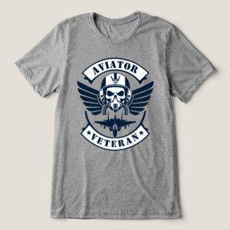 Camiseta Aviador Veterano Orgulho Tático Caveira