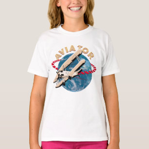 Camiseta Aviador viajando pelo mundo