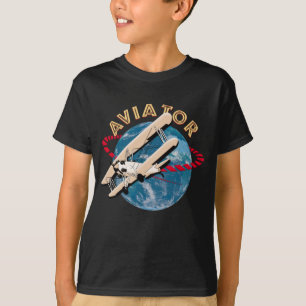 Camiseta Aviador viajando pelo mundo
