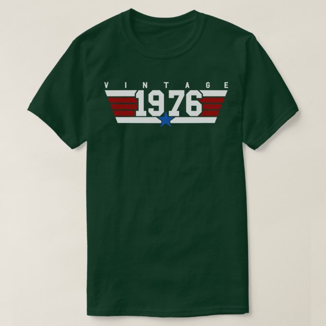 Camiseta Aviador Vintage 1976 (Frente do Design)