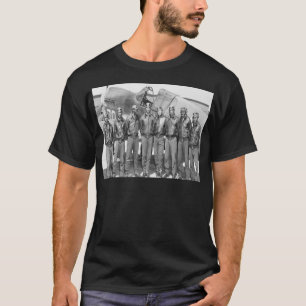 Camiseta Aviadores de Tuskegee, grupo de caudas vermelho