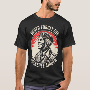 Camiseta Aviadores negros retrô história negra segunda guer