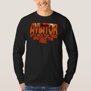 Camiseta Aviadores Vivem Por Horas Não Por Dias