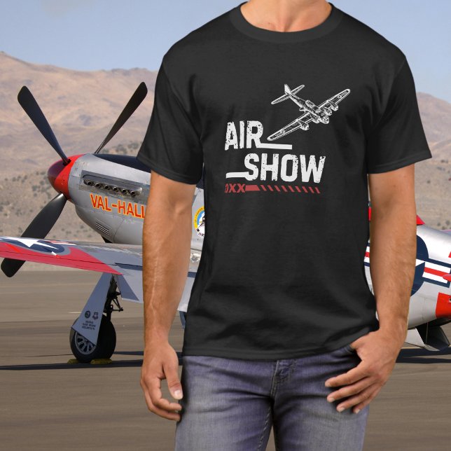 Camiseta Avião Antigo B-17 Exibição Aérea Militar Personali (Criador carregado)