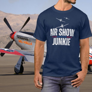 Camiseta Avião Antigo Show Aéreo Viciado Aviação da Segunda
