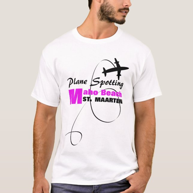 Camiseta Avião Atalhador Atalhando Praia Maho (Frente)