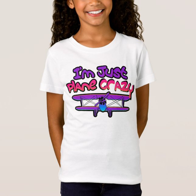 Camiseta Avião Biplano Engraçado (Frente)