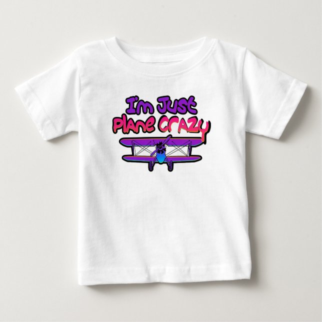 Camiseta Avião Biplano Engraçado (Frente)