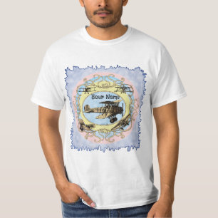 Camiseta Avião Biplano Rainbow