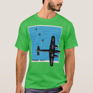 Camiseta Avião-bomba Dornier Do17 WW2 sobre o oceano