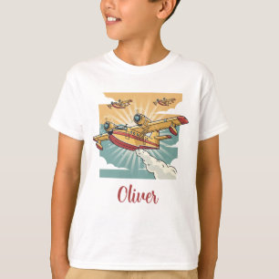 Camiseta Avião Bombardeiro de Água para Combate a Incêndios
