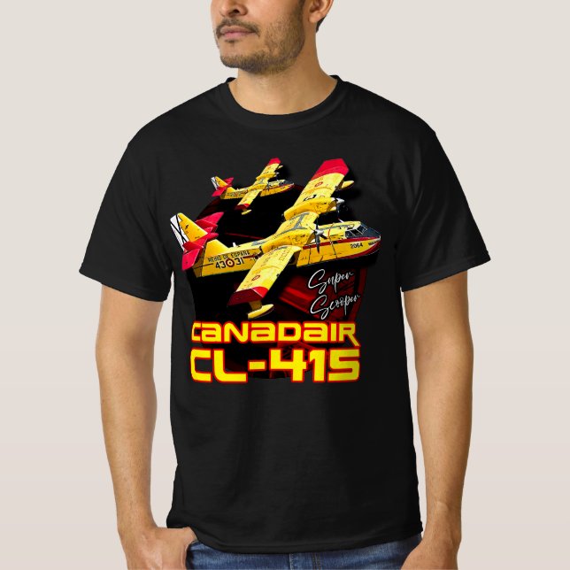 Camiseta Avião bombeiro Super Scooper cl-415 (Frente)