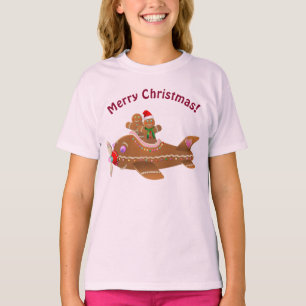 Camiseta Avião bonito do pão-de-espécie do vôo