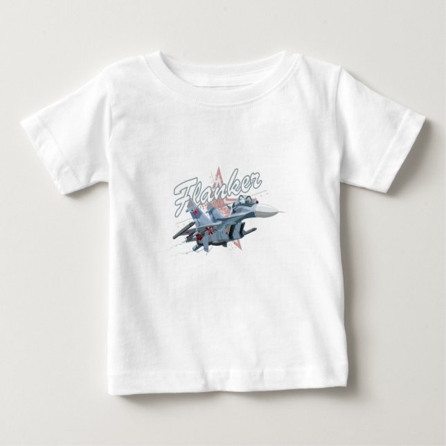 Camiseta Avião-caça-caricatura (Frente)