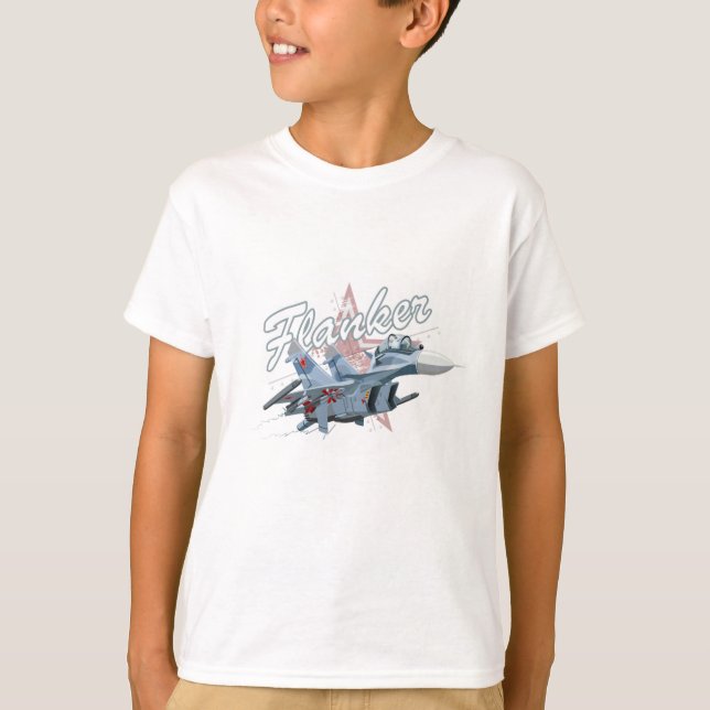 Camiseta Avião-caça-caricatura (Frente)