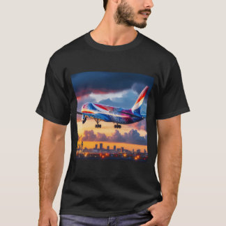 Camiseta Avião com bandeira holandesa