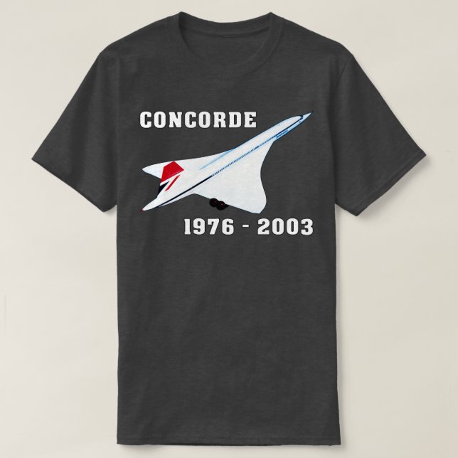 Camiseta avião Concorde (Frente do Design)
