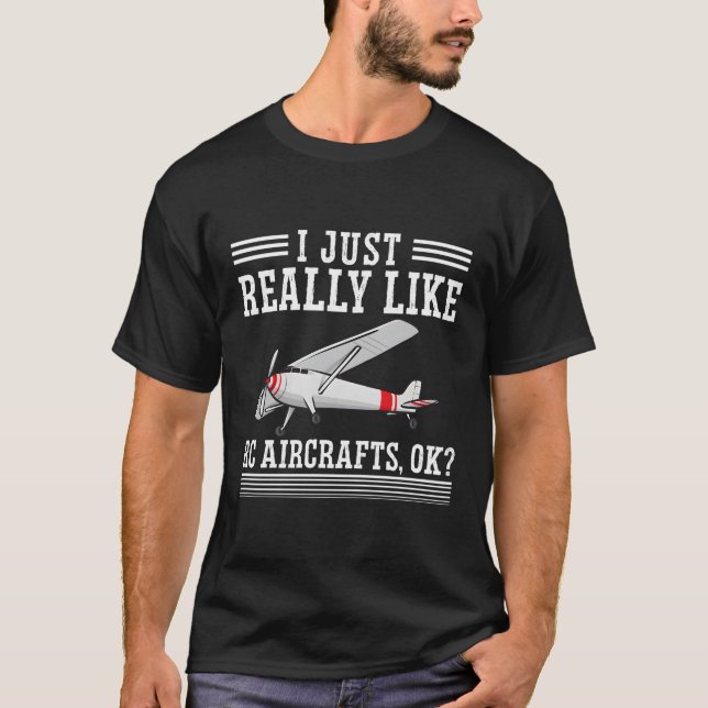 Camiseta Avião Controlado Rádio De Avião Rc Plano Rc (Frente)