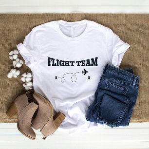 Camiseta Avião da Equipe de Voo Negro de Férias viagem