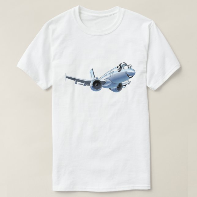Camiseta Avião de animação (Frente do Design)