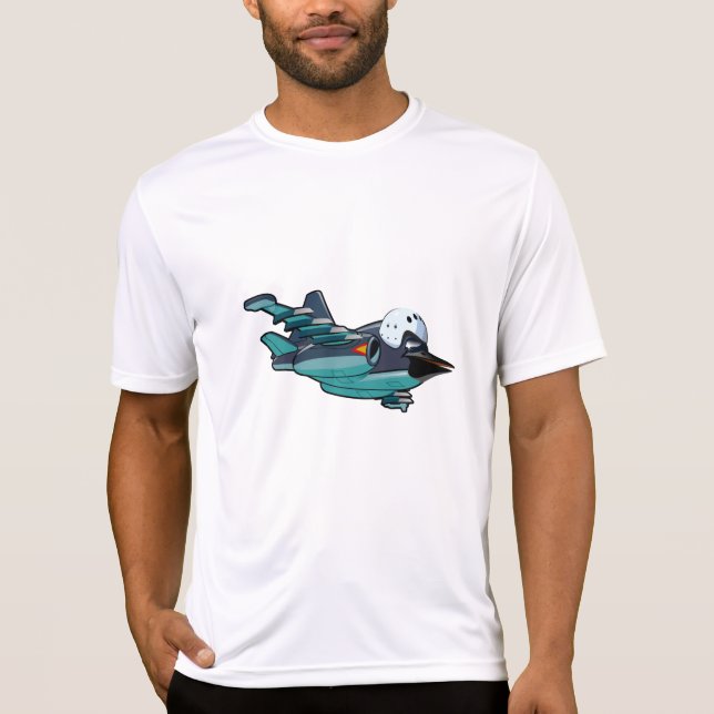 Camiseta Avião-de-caça-caricatura (Frente)