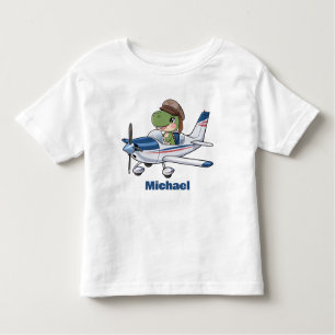 Camiseta Avião de Cessna Voador De Dinossauro Cute, Persona
