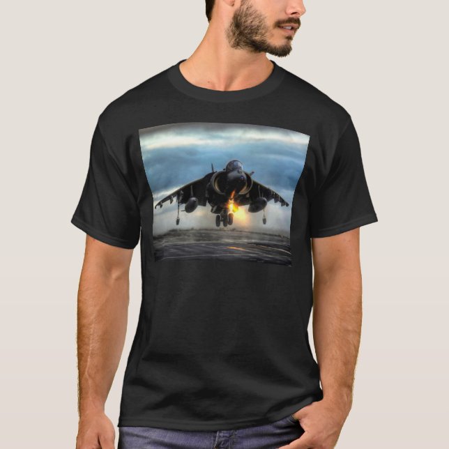 Camiseta Avião de combate do Harrier (Frente)
