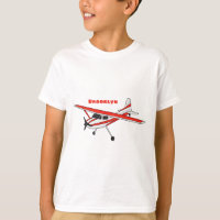 Avião de desenho animado com trem de pouso tricicl