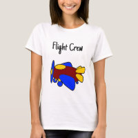 Avião de desenho animado vermelho amarelo azul fof