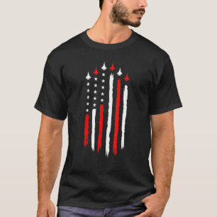 Camiseta Avião De Jato De Bandeira Americano, 4 De Julho