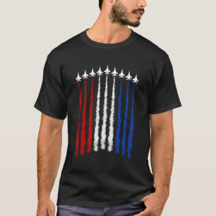 Camiseta Avião De Jato De Combatente Bandeira Americana 4 D
