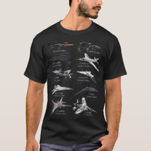 Camiseta Avião de Jato Mais Rápido do Militar