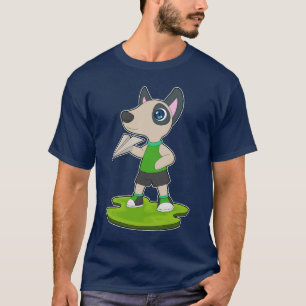 Camiseta Avião de papel de cachorro