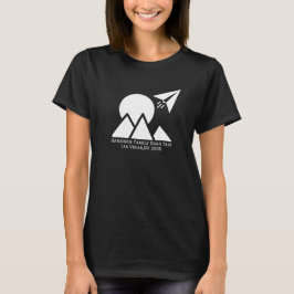 Camiseta Avião de Papel, Pôr do Sol & Montanhas, Minimalist