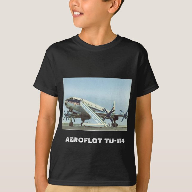 Camiseta AVIÃO DE PASSAGEIROS de Aeroflot a Turquia 114 (Frente)