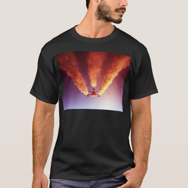 Camiseta avião de reabastecimento KC-10 (Frente)