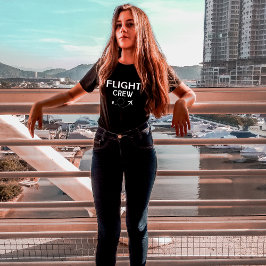 Camiseta Avião de Tripulação de viagem Voo Voo Voando Voand