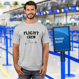 Camiseta Avião de Tripulação de viagem Voo Voo Voando Voand