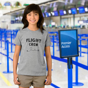 Camiseta Avião de Tripulação de viagem Voo Voo Voando Voand