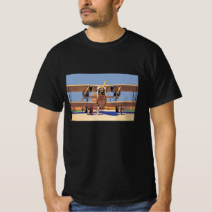 Camiseta Avião de viagens vintage e transporte