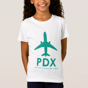 Camiseta Avião do aeroporto PDX   PORTANHA