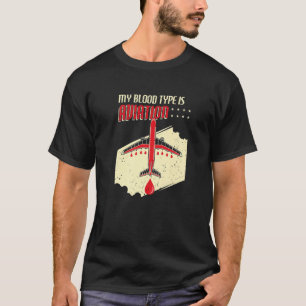 Camiseta Avião Funny Aviário Piloto de Avião Humor Aviator