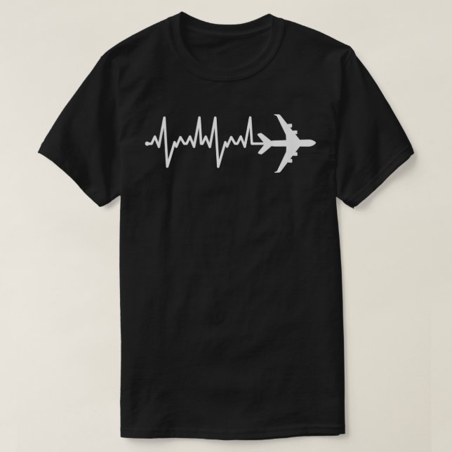 Camiseta Avião Incrível Piloto de pulsação de pulsação (Frente do Design)