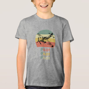 Camiseta Avião Legal,Avião Legal, pôr do sol retrô vintage,