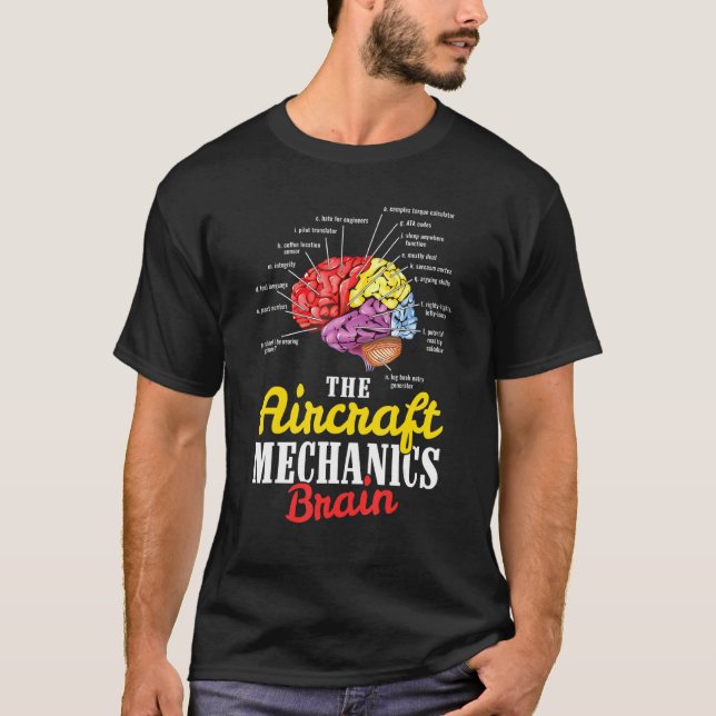 Camiseta Avião Mecânico Aviação (Frente)