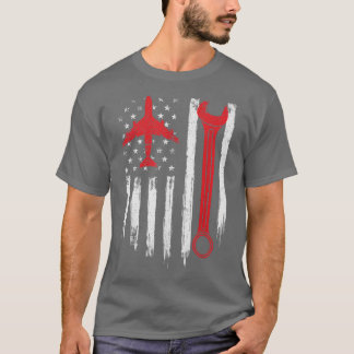 Camiseta Avião - Mecânico - Avião - Avião Técnico da Aviaçã