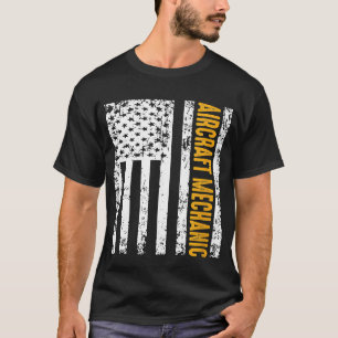 Camiseta Avião Mecânico Usa Sinalizador Avião